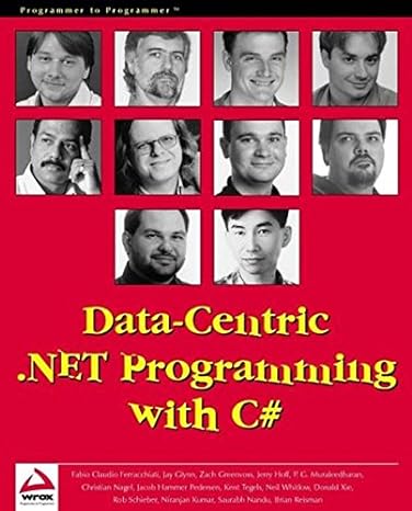 data centric net programming with c# 1st edition jacob hammer pedersen ,kent tegels ,neil whitlow ,jerry hoff