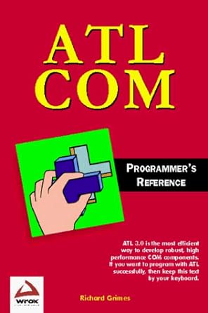 atl com programmers reference 1st edition richard grimes 1861002491, 978-1861002495