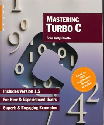 mastering turbo c 1st edition stan kelly bootle 0895884623, 978-0895884626