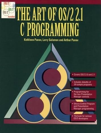 art of os/2 2 1 c programming 1st edition kathleen panov ,larry salomon ,arthur panov 0471588024,