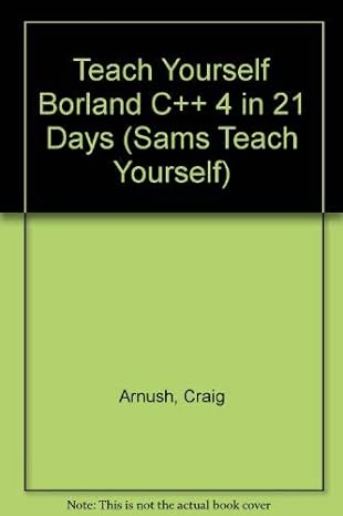 teach yourself borland c++ 4 in 21 days 1st edition namir shammas ,sams publishing ,edward mulroy 067230483x,