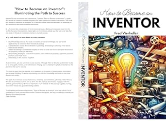 how to become an inventor innovators toolkit essential resources and tools 1st edition fred vierheller