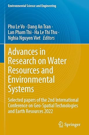 advances in research on water resources and environmental systems selected papers of the 2nd international