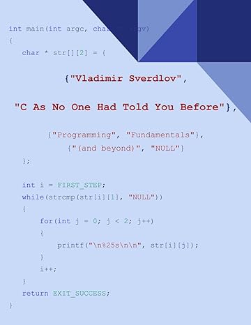c as no one had told you before programming fundamentals 1st edition vladimir sverdlov b0bs91rph9,