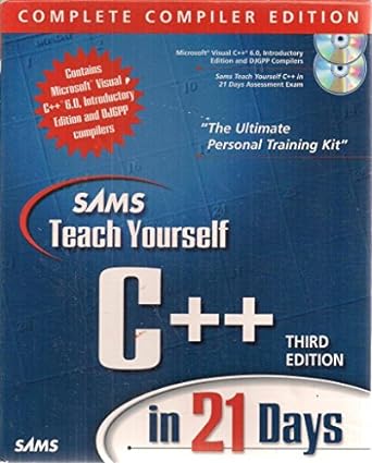 sams teach yourself c++ in 21 days 3rd edition jesse liberty 0672315645, 978-0672315640