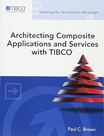 architecting composite applications and services with tibco 1st edition paul c. brown 0321802055,