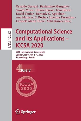 computational science and its applications iccsa 2020 20th international conference cagliari italy july 1 4