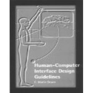 human computer interface design guidelines 1st edition c. marlin brown 1871516544