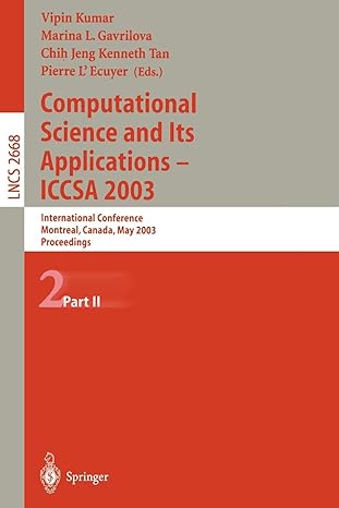 computational science and its applications iccsa 2003 international conference montreal canada may 18 21 2003