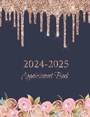 appointment book 2024 2025 2 years client booking for salons hairdressers spa and nail 15 minute increment
