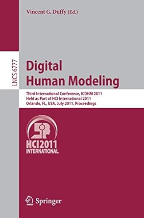 digital human modeling third international conference icdhm 2011 held as part of hci international 2011