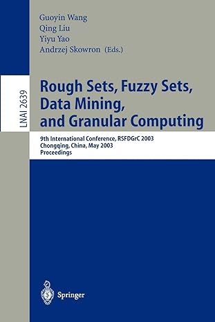 rough sets fuzzy sets data mining and granular computing 9th international conference rsfdgrc 2003 chongqing