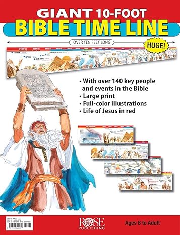 giant 10 foot bible time line 1st/29th/06th edition rose publishing 1596360674, 978-1596360679