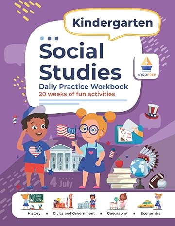 kindergarten social studies daily practice workbook 20 weeks of fun activities history civic and government