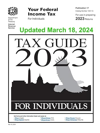 tax guide 2023 for individuals publication 17 1st edition u s internal revenue service b0cr82fykl,