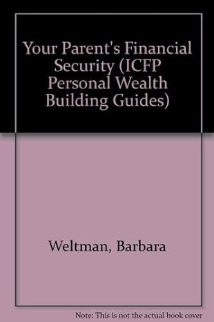 your parents financial security 1st edition barbara weltman 0471544760, 978-0471544760
