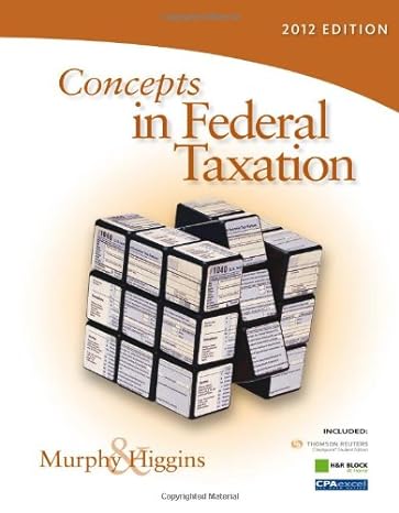 concepts in federal taxation 2012 printed access card cpa excel 19th edition kevin e murphy ,mark higgins