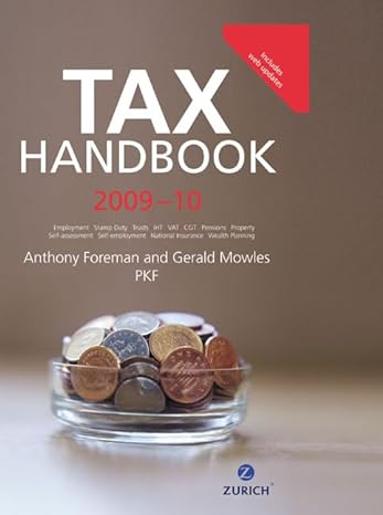 zurich tax handbook 2009 2010 1st edition anthony foreman ,gerald mowles 0273728180, 978-0273728184