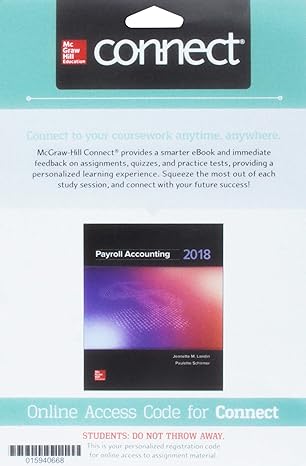 connect access card for payroll accounting 2018 4th edition jeanette landin ,paulette schirmer 1260005070,