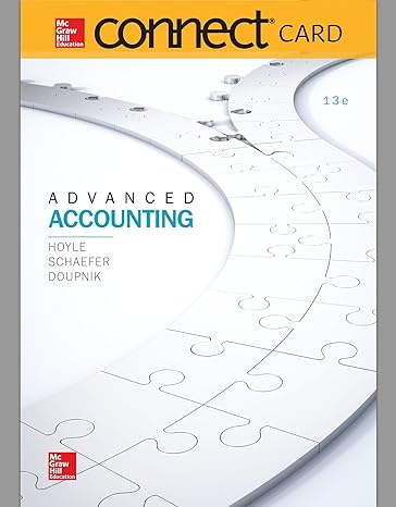 connect access card for advanced accounting 13th edition joe ben hoyle ,thomas schaefer ,timothy doupnik