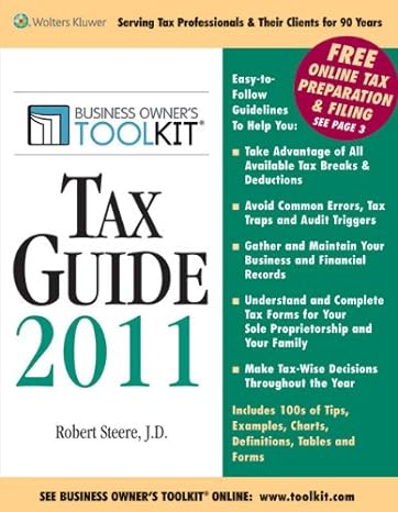 toolkit tax guide 2011 2011th edition robert steere jd 0808023578, 978-0808023579