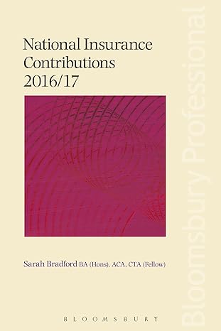 national insurance contributions 2016/17 1st edition sarah bradford 1784513121, 978-1784513122