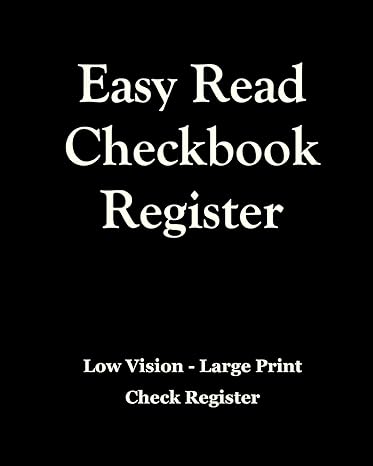 easy read checkbook register  solutions marketing 198630633x, 978-1986306331