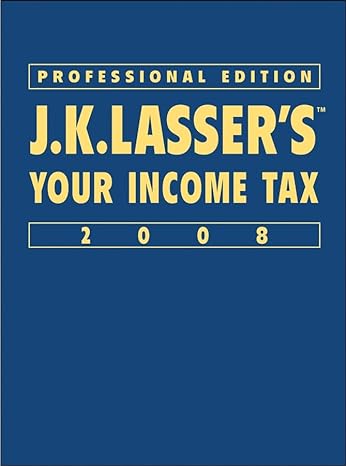 j k lassers your income tax   2008 13th edition j k lasser institute 0470137568, 978-0470137567