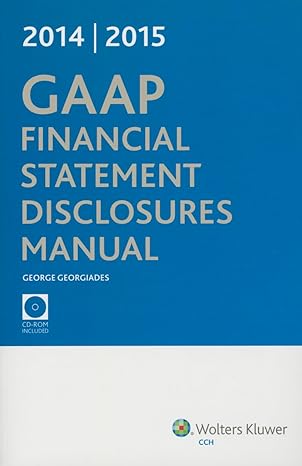 gaap financial statement disclosures manual 20142015 pap/cdr edition cpa george georgiades 0808038400,