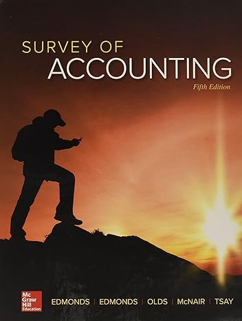 gen combo survey of accounting connect access card 5th edition christopher edmonds 1260088588, 978-1260088588