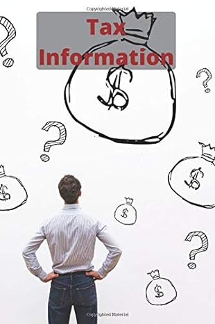tax information planner tax checklist personal tax information tax tracker 1st edition zandby owen