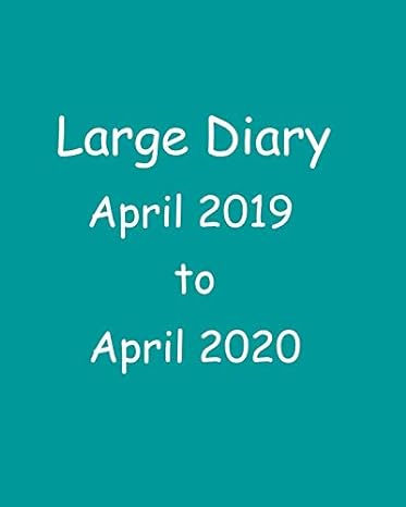 large diary april 2019 to april 2020 1st edition maisy millard 1790341280, 978-1790341283