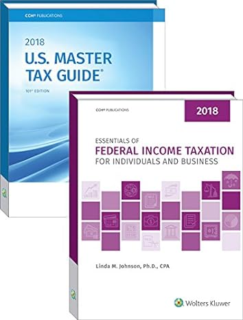 essentials of federal income taxation for individuals and business and u s master tax guide book bundle 1st