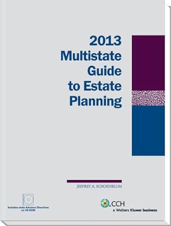 multistate guide to estate planning pap/cdr edition jeffrey a schoenblum 0808030345, 978-0808030348