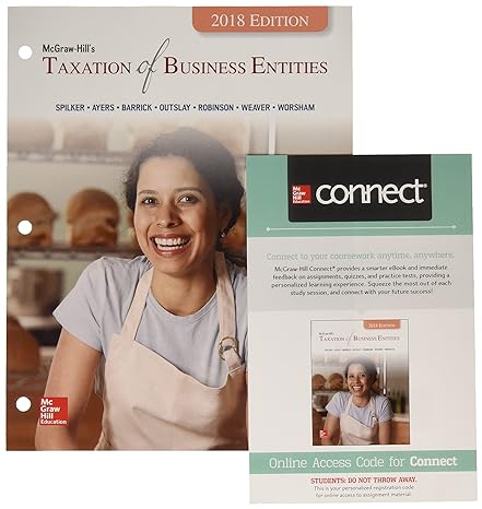 gen combo ll mcgraw hills taxation business entities 2018 connect access card 9th edition brian spilker