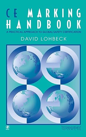 ce marking handbook 1st edition dave lohbeck 0130101362, 978-0130101365