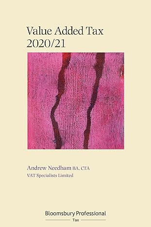 bloomsbury professional vat 2020/21 1st edition andrew needham 1526514613, 978-1526514615