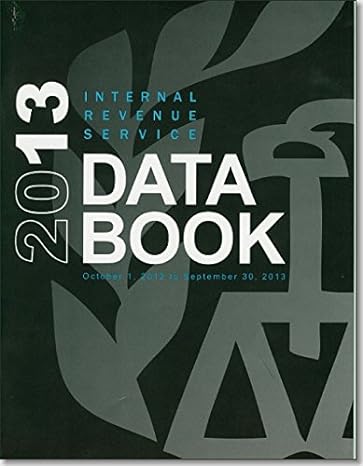 internal revenue service data book 2013 1st edition internal revenue service 0160923980, 978-0160923982