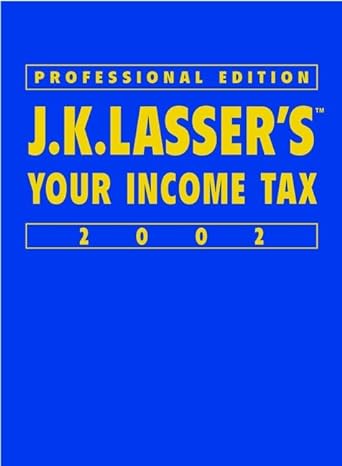 j k lassers your income taxes 2002 professional edition j k lasser institute 0471443735, 978-0471443735