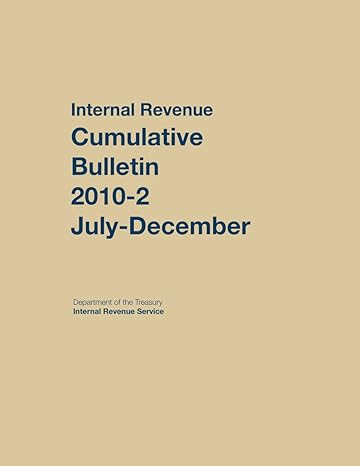 internal revenue service cumulative bulletin 2010 1st edition internal revenue service 1598887769,