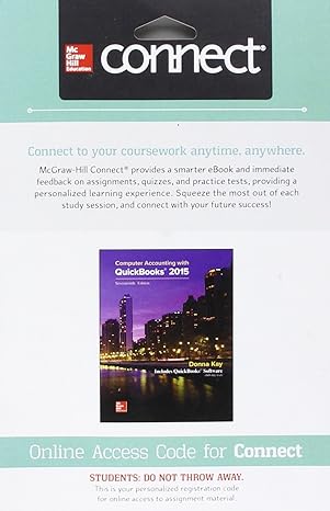 connect access card for computer accounting with quickbooks 2015 17th edition donna kay 1259874753,