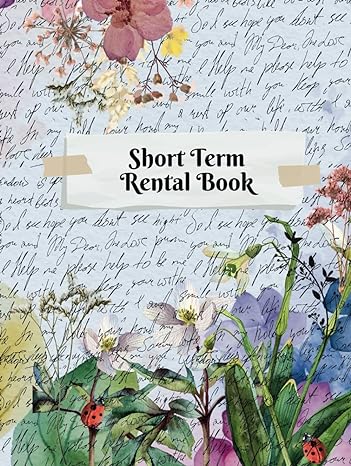 short term rental book landlord rent book for recording tenants payments 1st edition tiny stamp print