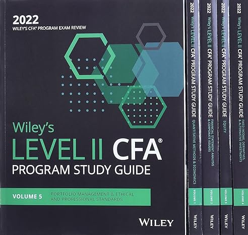 wiley s level ii cfa program study guide 2022 complete set 1st edition wiley 1119714214, 978-1119714217