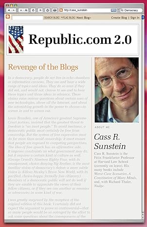 republic com 2 0 1st edition cass r. sunstein 0691143285, 978-0691143286