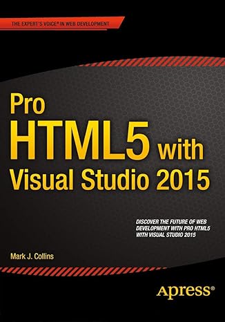 pro html5 with visual studio 2015 1st edition mark collins 1484211480, 978-1484211489