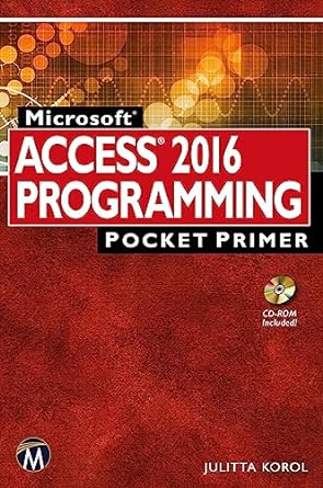 microsoft access 20 programming pocket primer pap/cdr edition julitta korol 194227081x, 978-1942270812