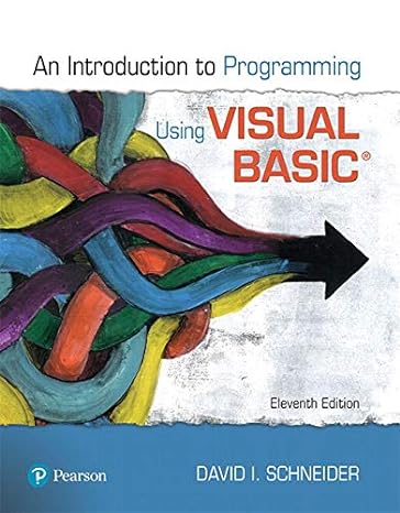 introduction to programming using visual basic plus mylab programming with pearson  access card package 11th