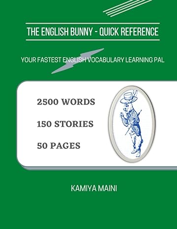 the english bunny quick reference your fastest english vocabulary learning pal 1st edition kamiya maini