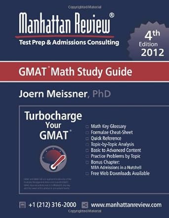 turbocharge your gmat vol 1 math study guide 4th edition joern meissner ,manhattan review 1629260002,