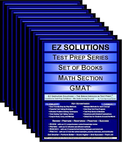 ez solutions test prep series set of books math section gmat new edition punit raja suryachandra ,ez